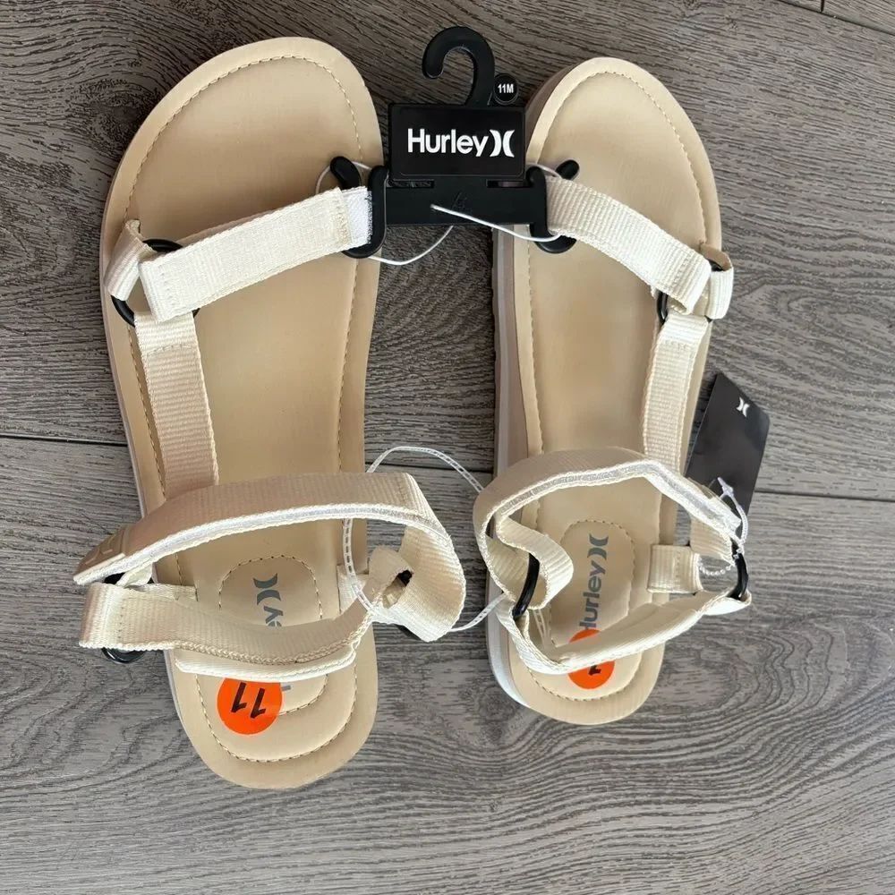 Hurley Women's Cream Sandals